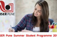 IISER Pune Summer Student Programme 2019 IISER Pune SSP 2019