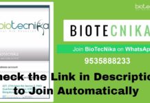 BioTecNika on WhatsApp | Get Latest Bioscience Alerts in WhatsApp