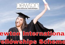 Newton International Fellowships Scheme 2019