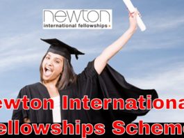Newton International Fellowships Scheme 2019