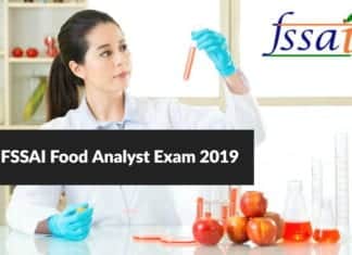 FSSAI Food Analyst Exam 2019