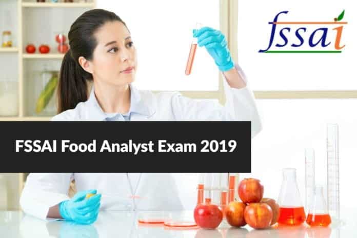 FSSAI Food Analyst Exam 2019