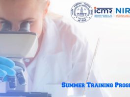 ICMR-NIREH Summer Training Programme