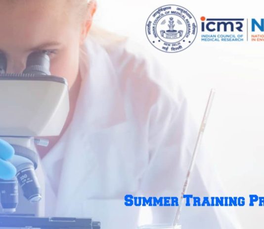 ICMR-NIREH Summer Training Programme