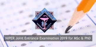 NIPER JEE 2019