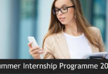 Summer Internship Programme 2019