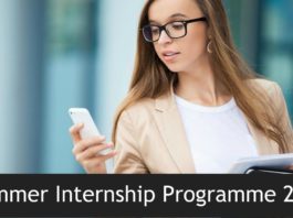 Summer Internship Programme 2019