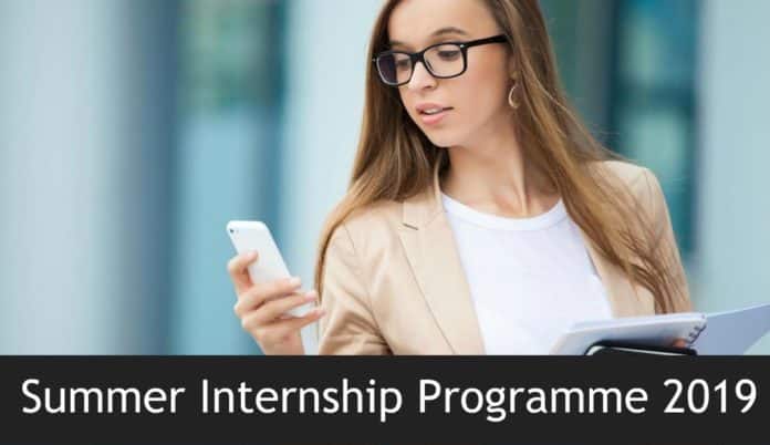 Summer Internship Programme 2019