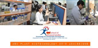 TERI-SAS MSc Admissions 2019