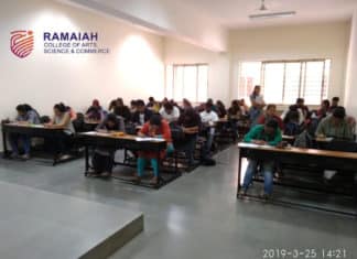 ICMT 2019 Exam Conducted Successfully @ Ramaiah College, Bangalore
