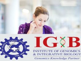 CSIR - IGIB PhD Admission 2019