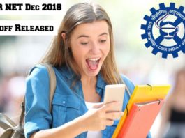 CSIR-NET Dec 2018 Cutoff