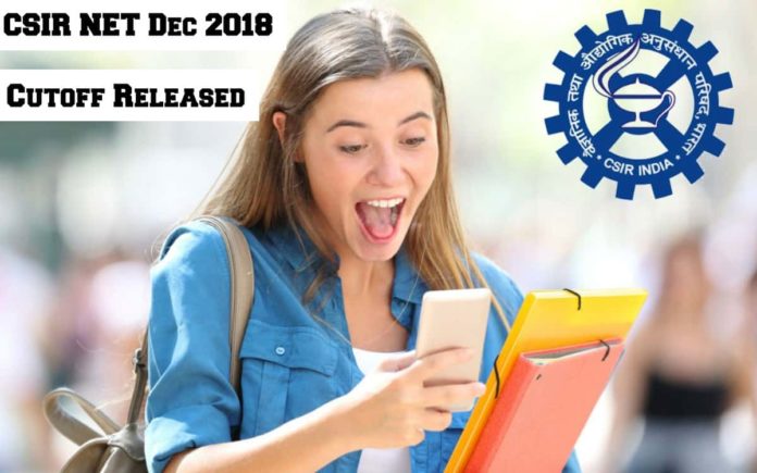 CSIR-NET Dec 2018 Cutoff