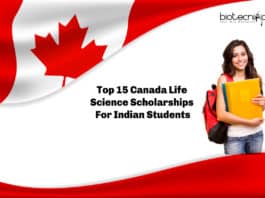 Top 15 Canada Life Science Scholarships For Indian Students