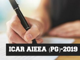 ICAR AIEEA (PG)-2019