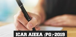 ICAR AIEEA (PG)-2019