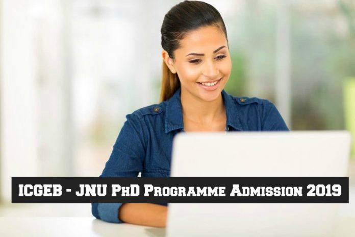 ICGEB-JNU PhD Admissions 2019