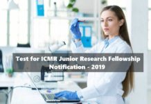 ICMR JRF 2019 Test