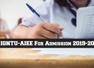 IGNTU-AIEE Admission 2019-20