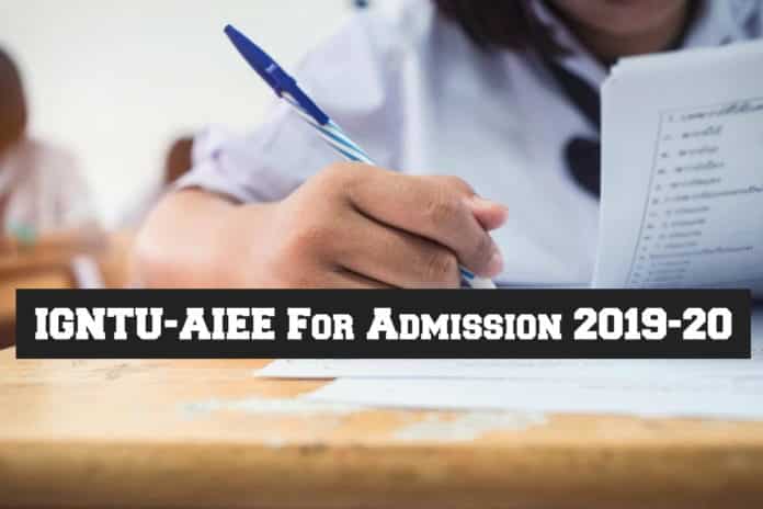 IGNTU-AIEE Admission 2019-20