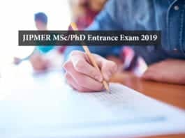 JIPMER Admissions 2019