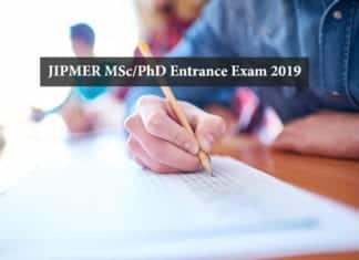 JIPMER Admissions 2019