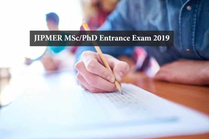 JIPMER Admissions 2019