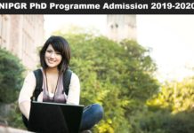 NIPGR PhD Programme Admission 2019 – 2020 NIPGR PhD Admissions 2019-20