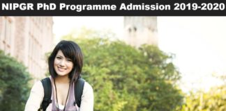 NIPGR PhD Admissions 2019-20