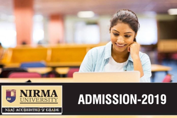 Nirma University Admissions 2019