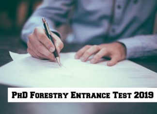 PhD Forestry Entrance Test