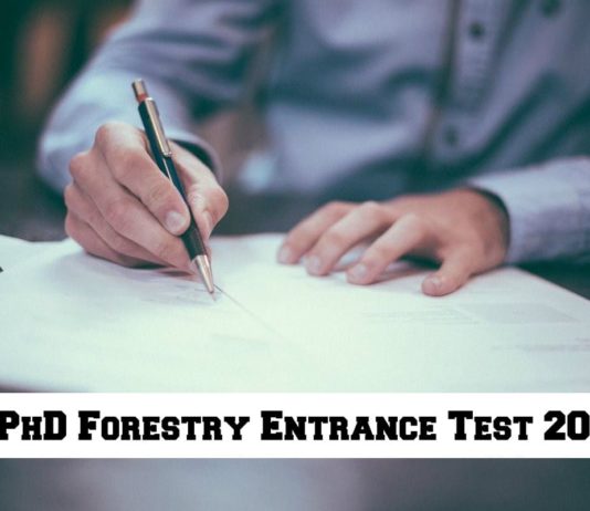 PhD Forestry Entrance Test