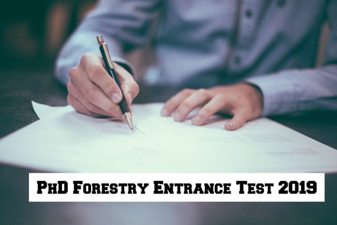 PhD Forestry Entrance Test