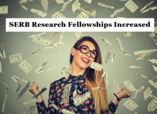 SERB Research Fellowships Increased