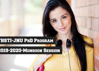 THSTI-JNU PhD Admission 2019-20