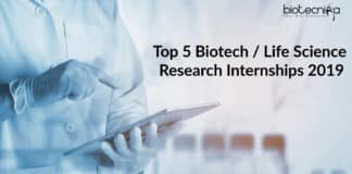 Top 5 Biotech / Life Science Research Internships 2019