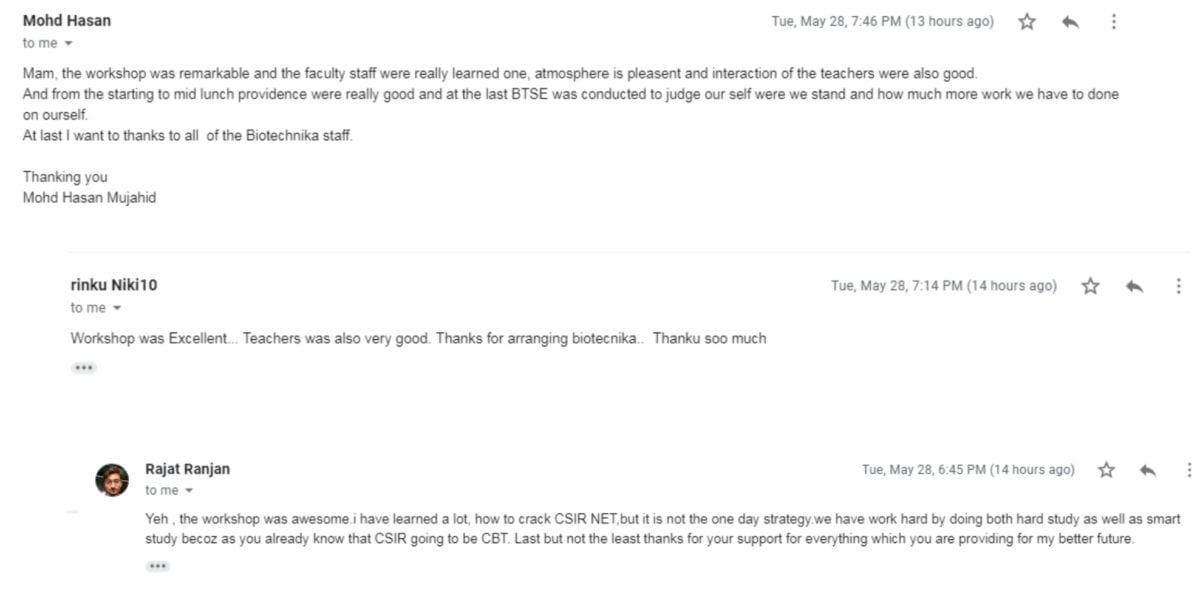 CSIR NET Tips & Tricks Workshop + Mock Test Conducted Successfully