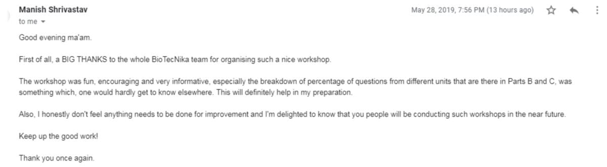CSIR NET Tips & Tricks Workshop + Mock Test Conducted Successfully