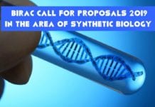 BIRAC Call for Proposals 2019 In The Area of Synthetic Biology BIRAC Call for Proposals 2019