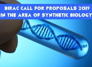 BIRAC Call for Proposals 2019 In The Area of Synthetic Biology BIRAC Call for Proposals 2019