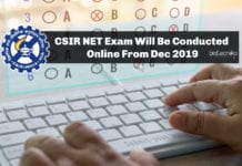 CSIR NET Exam Will Be Conducted Online From Dec 2019