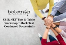 CSIR NET Tips & Tricks Workshop + Mock Test Conducted Successfully