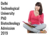 Delhi Technological University PhD Admission