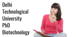 Delhi Technological University PhD Admission