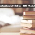 FSSAI Syllabus Food Analyst Exam