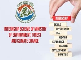 Govt MoEF&CC Internship Scheme