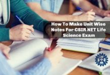 How To Make Unit Wise Notes For CSIR NET Life Science Exam