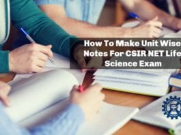 How To Make Unit Wise Notes For CSIR NET Life Science Exam How To Make Unit Wise Notes For CSIR NET Life Science Exam