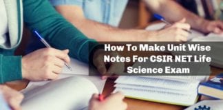 How To Make Unit Wise Notes For CSIR NET Life Science Exam