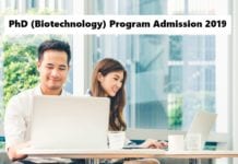 PhD Biotechnology Admission 2019 @ NABI NABI PhD Admissions 2019